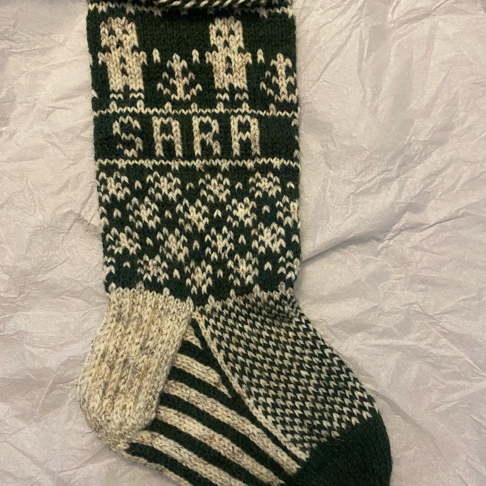 New handmade fair isle Sara stocking